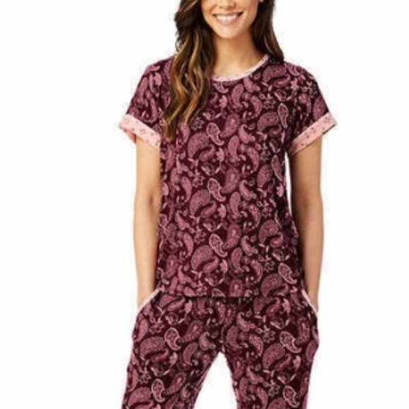 Lucky Brand Women's Paisley Print Pajama Top - L - Picture 1 of 6